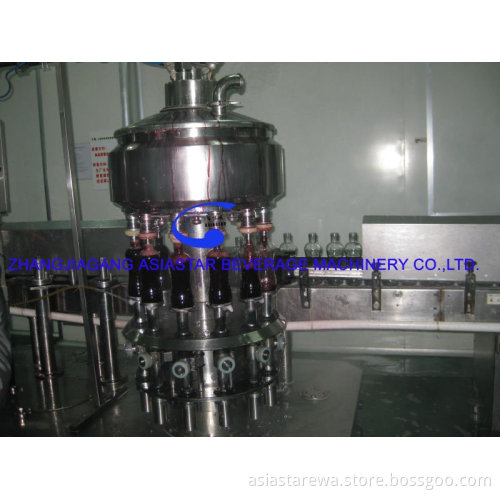 2000BPH glass botted juice hot filling machine